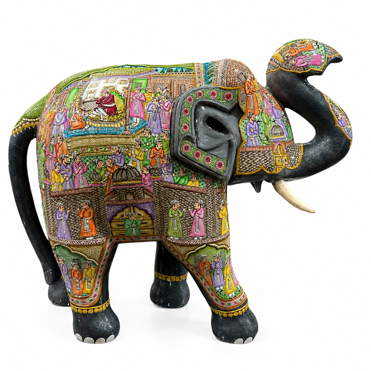 Hand-Painted Elephant